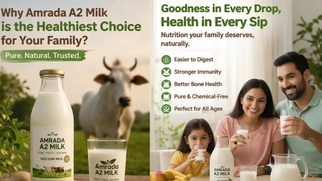 Why Amrada A2 Milk is the Healthiest Choice for Your Family?